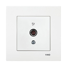 Viko karre f konnektörlü geçişli uydu prizi (10db)