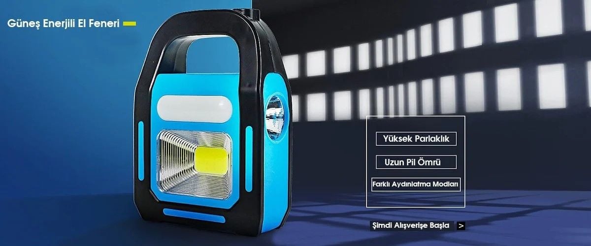 Hazar solar ledli el feneri