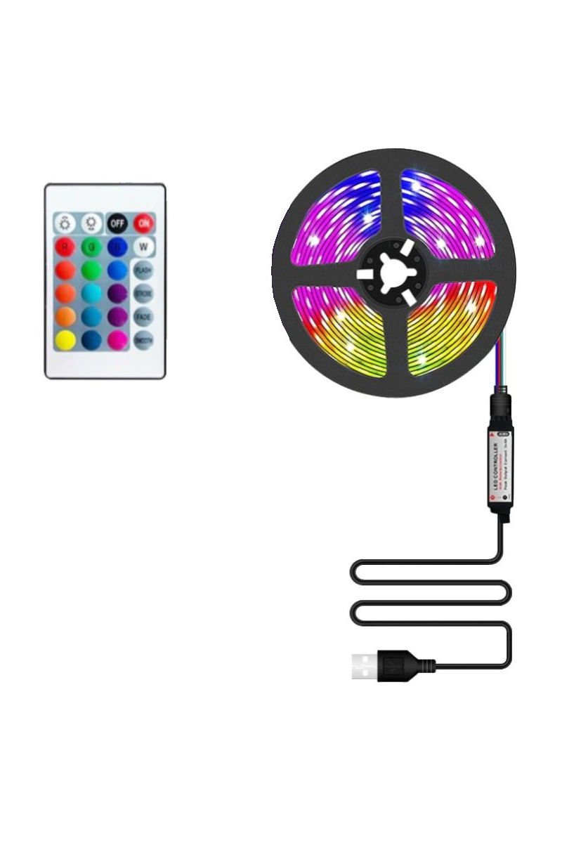 Usb rgb şerit led seti