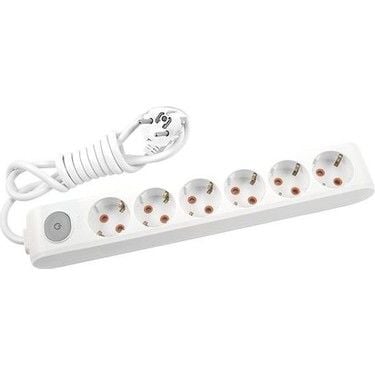 Altılı anahtarlı grup priz 1 metre