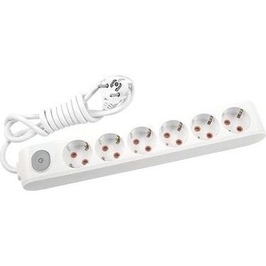 Altılı anahtarlı grup priz 5 metre