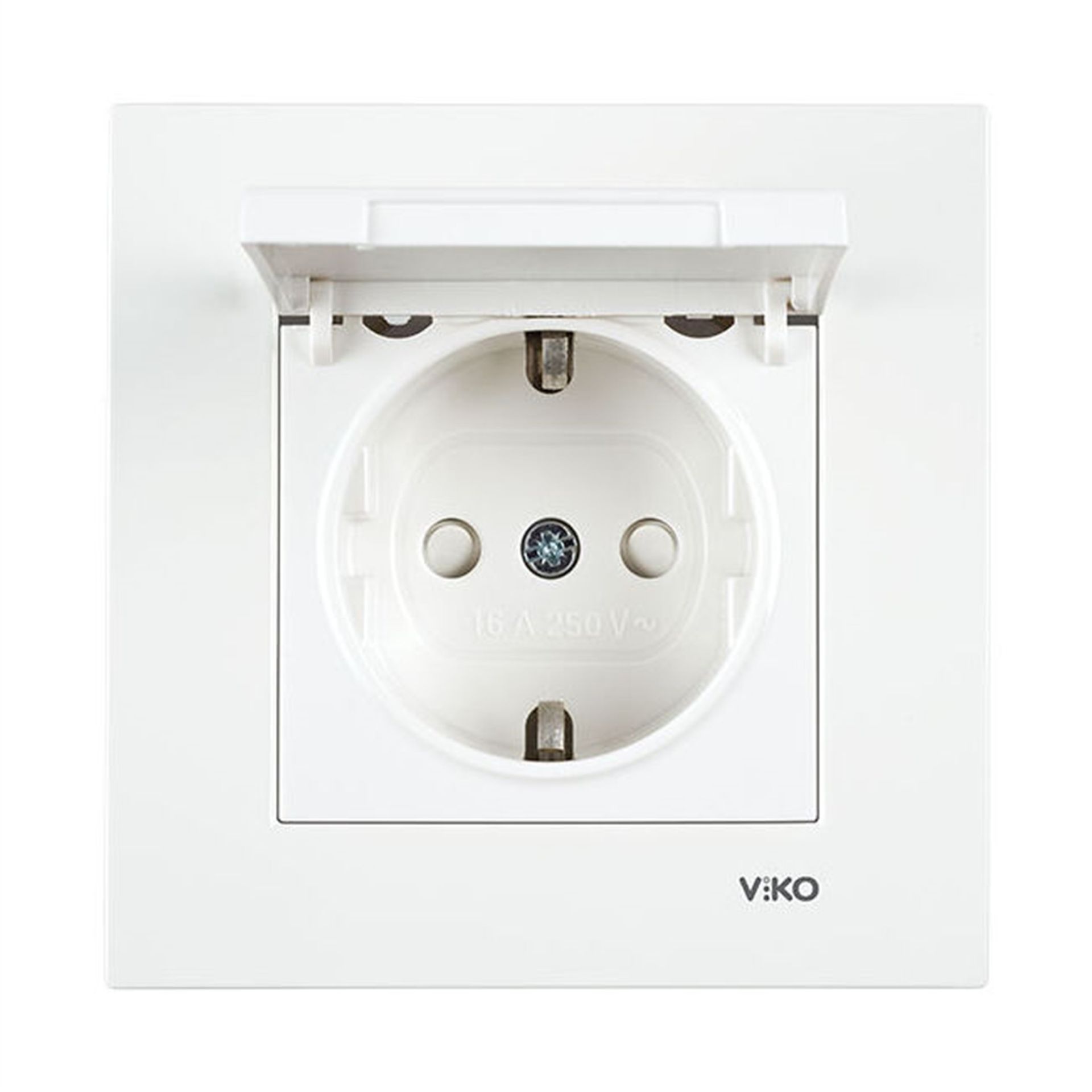 Viko karre çocuk korumalı kapaklı topraklı priz